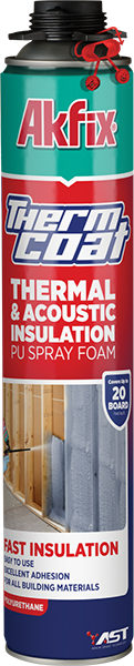 Thermcoat Thermal & Acoustic Insulation Pu Spray Foam (Gun Use)